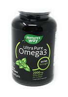 Nature’s Way Ultra Pure Omega-3 Extra Strength Fish Oil Supplement, Mint Flavor Softgels, 60 Ct