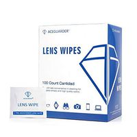 Lens Cleaning Wipes Pre-Moistened Portable Travel Cleaner for Eyeglasses, Computer or Phone Screens, Camera Lenses and Other Delicate Surfaces (100 Individual Count)