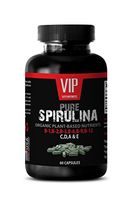 Strength Supplement Natural Spirulina 500 mg Extract - to Supports Eye Health, Immune Function, Healthy Cholesterol Levels, and Cellular Health (1 Bottle 60 Capsules)