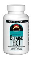 Source Naturals - Betaine HCl Hydrochloric Acid Source 650 mg. - 180 Tablets