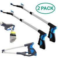 BRMDT Grabber Reacher Tool, Reacher Grabber Pickup Tool, 32" Foldable Trash Picker Grabbers Lightweight Long Duty Mobility Aid, Claw Grabber Tool for Elderly- 2 Pack