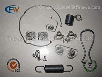 Jienie Manufacture Custom nickle plated spring steel AAA battery contact spring, stainless steel AA battery spring