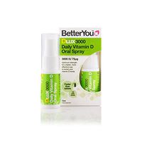 2 x BetterYou Dlux 3000 Vitamin D Daily Oral Spray 15ml