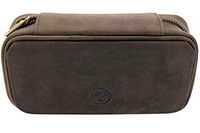 Rattray's Leather 2 Pipe Pouch - Brown