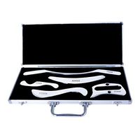 Stainless Steel Gua Sha Scraping Massage Tool Set - STICKON IASTM Tools Great Soft Tissue Mobilization Tool (P Shape)