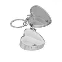 Generic Mini Travel Metal Pill Box Medicine Container Jewelry Case Storage Key Chain