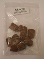 A+Elite Pedicure Abrasive Sanding Caps / Sleeves / Bands MEDIUM D13mm19mm 10-PACK For Callus Removal And Nail Filing (150# Medium Brown)