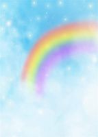 AOFOTO 5x7ft Dreamy Rainbow Backdrop Sweet Night Blur Shiny Stars Baby Shower Photo Booth Kids Birthday Party Photography Background Girl Baby Newborn Portrait Photo Shoot Studio Props Vinyl