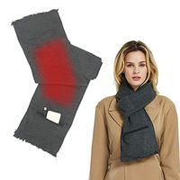 Heated Scarf Rechargeable, Woolala Electric Heating Pad for Neck and Shoulder Wrap with Battery Warming Neck Scarves for Men Women, Fast Heating Up/Washable