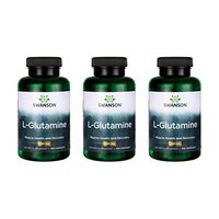 Swanson L-Glutamine 500 mg 100 Caps 3 Pack