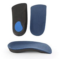 3/4 Orthotic Insoles Arch Supports Insole Heel Cushion Metatarsal Pad Relieve Heel Spurs Flat Arches Plantar Fasciitis Heel Pain -L