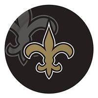 Creative Converting Officially Licensed NFL Dinner Paper Plates, 96-Count, New Orleans Saints