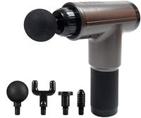 CHERRYSUNNY 2020 Upgrade Professional Deep Tissue Percussion Massage Gun,Cordless Handheld Quiet Powerful Brushless Motor Muscle Massage Gun, Includes 4 Massage Heads(Dark Champagne)