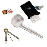 Portable Mini Personal Tool Pipe, Ten Filters (Silver)