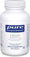 Pure Encapsulations - Lithium (Orotate) 5 mg - Hypoallergenic Supplement Supports Healthy Mood, Emotional Wellness, Behavior and Memory - 180 Capsules