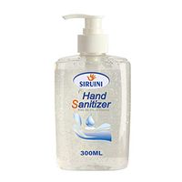 Seakee 300ML Refreshing Hand Sanitizer Gel, Hand Cleaning Gel No-Wash Quick-Drying Hand Sanitizer Portable Press Cleaning Set Hand Soap, Non-irritating, Pump Bottle