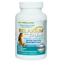 Relaxium Calm | Natural Calm Pills & Anxiety Supplement for Mood Support | With Ashwagandha, Magnesium Citrate, 5HTP, GABA, Passion Flower for Anxiety Relief | Doctor Formulated | 30 Day Supply