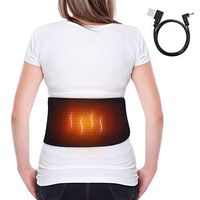 Heating Waist Belt, Lumbar Heat Belt Lower Back Heat Wrap with 3 Level Temperature Settings Heat Therapy for Arthritic Sciatica Abdominal Pain Relief, Fits Men and Women(Not Rechargeable)
