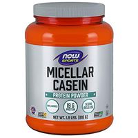 NOW Sports Nutrition, Micellar Casein 19 G, Slow Release, Unlfavored Powder, 1.8-Pound
