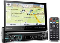 Power Acoustik PDN-721HB 7" 1-Din Car Bluetooth Receiver w/DVD/GPS/Navigation
