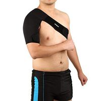 Adjustable Gym Sports Single Shoulder Brace Support Strap Wrap Belt Band Pad for Men and Women Arthritis Sports Injury Dislocation Pain (Right Shoulder)