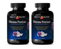 Mood Support Supplements - MUCUNA PRURIENS - Velvet Beans Extract - Velvet Bean Seed Extract - 2 Bottles 120 Capsules
