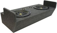 Compatible with Ford Ranger 83-12 Extended Cab Truck Dual 12" Kicker C12 Subwoofer Sub Box Enclosure 600 Watts Peak