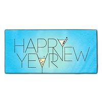 Holiday New Year Microfiber Multi-Purpose Cleaning Towels Perfect for Kitchens, Dishes, Car, Dusting, Drying Rags, 11.8 x 27.5 Inches