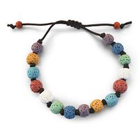 Essential Oil Diffuser Bracelet for Women | Lava Rock Essential Oils Bracelet Aromatherapy Anxiety Bracelets for Meditation, Stress Relief, Healing, Relaxation Gifts | Adjustable Natural Stone Jewelry