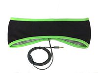 Sleep in Headphones with Cool Mesh Lining & Ultra Thin Earphones for Sleeping, Sports, Air Travel, Meditation and Relaxation (Green)