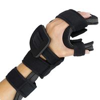 Stroke Hand Splint- Soft Resting Hand Splint for Flexion Contractures, Comfortably Stretch and Rest Hands for Long Term Ease with Functional Hand Splint, an American Heritage Industries (Left, Medium)