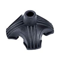 Standing Quad Support Cane Tip Mobility Quadpod Stable Cane Support Walking Stick Base Tip Stabilizing Device Self Standing Quadruple Cane Tip (Quad Tip) Black