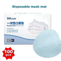 Protection Disposable Face Másks Pad with Comfortable, 3 Ply Breathable Anti Dust Másks Gasket-100 pcs