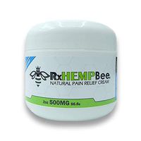 RxHemp Cool Therapy- Pain Relief Cream 2OZ, 500 MG- Fast Relief- Back, Knee, Neck, Joint, Arthritis Relief- All Natural Ingredients