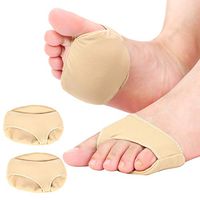 Metatarsal Sleeves with Gel Cushion Pads, Lightweight Forefoot Pads for Men and Women, Ball of Foot Insoles for Metatarsalgia, Bursitis, Neuromas, Plantar Warts Pain Relief, 1 Pair