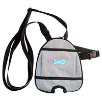 Ibnotuiy 1Pcs Waterproof Bladder Ostomy Elderly Drainage Bag Care Package/Patient Urinary Leg Bag Cover with Zipper for Ostomy Supplies (Round Grey, 1000mL)
