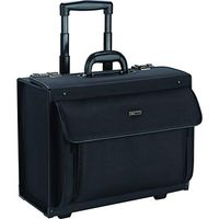 SOLO Rolling Catalog Case, Polyvinyl, 18-3/4 x 10-1/2 x 14-3/4, Black