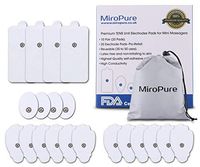 NURSAL 20 Pack TENS Electrode Pads, Reusable Self-Adhesive Replacement Pads for TENS Unit Muscle Stimulators/EMS TENS Machine, Fit for Standard 3.5mm Snap Connector, Premium Small Medium Large Pads