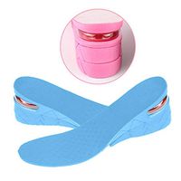 C-Easy Double Height Increase Insole, 7CM 3-Layer Air Cushion Heel Insert Lift Shoes Insole for Men and Women Invisible Elevator Adjustable Breathable Insoles