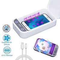 FCNEHLM UV Cell Phone Sanitizer, UV Cell Phone Sanitizer with USB Charging, Portable UV Sanitizer Box for Mobile Phones, Pacifiers, Toothbrushes, Jewelry, Watches, Makeup Tools, etc.