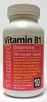 Standard Vitamins Vitamin B1 100mg 100 Capsules