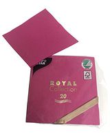 Papstar Cloth Like Paper Disposable Cocktail Napkins, 10”x10” ¼ Fold, 20 Pack, 21 Different Color Options (Hot Pink/Fuchsia)