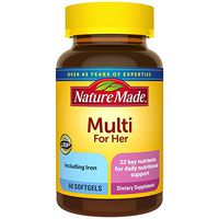 Nature Made Women's Multivitamin Softgels with Vitamin D3 and Iron, 60 Count (Packaging May Vary)