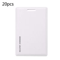 YIQing 20pcs RFID 125KHz Proximity ID Thick Card Compatible with EM4100 TK4100 (1.8mm) with UID Series Number for Access Control System,Key Card,Membership Card