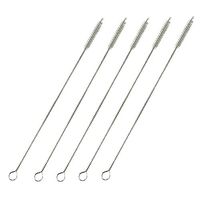 SU&YUReusable Stainless Steel Drinking Straws Cleaning Brush Cleans Sippy Cup (B)