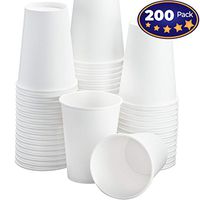 Restaurant Grade 12 Oz White Paper Coffee Cups 200 Pack By Avant Grub. BPA Free Disposable Cups For Hot and Cold Drinks. Serve Teas, Sodas, Ciders and More At Kiosks, Shops, and Concession Stands