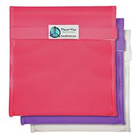 Planet Wise Tint Quart Bag - 3-Pack - Hook and Loop (Pink/Purple)