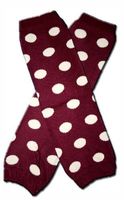 MAGENTA WITH PINK POLKA DOTS - Sweet Baby Leggings/Leggies/Leg Warmers for Cloth Diapers by BubuBibi