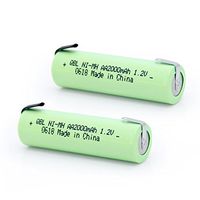 QBLPOWER NiMh 1.2V AA 2000mAh Razor Shaver Batteries with Solder Tab Compatible with Braun, Norelco, Remington Shaver Models (2Pcs)
