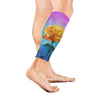 Calf Guard Sleeves Beautiful Rose Flowers Modern Abstract Art Sports Calves Guards Sleeves for Running, Basketball, Baseball, Football